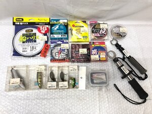 k289*80 【現状品】 1円～ フィッシュグリップ 釣り糸 ルアー 釣り具 16点 大量 まとめ売り