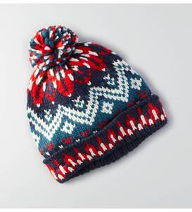 * ラスト * 新品 アメリカンイーグル AEO Nordic Beanie ノルディックビーニー メンズ ニット帽 帽子 キャップ ビーニー / Multi *