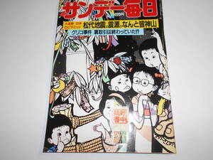 サンデー毎日 1984年昭和59年7 15 服部道子/園山俊二連載8000回突破/ボーイ・ジョージ/堤清二×佐久間良子/奥田瑛二/由良三郎