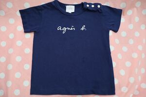 アニエスベー agnes bロゴ半袖Tシャツ 2ans 1.2.3歳サイズ 親子コーデ 親子ペアルック 子供ブランド服