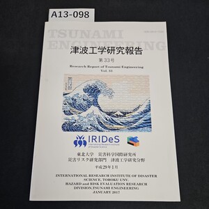 A13-098 津波工学研究告 第33号 平成29年1月