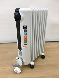 オイルヒーター JRE0812 ホワイト 8-10畳 デロンギ DeLonghi Ｌ字型フラットフィン 美品 2211LR196