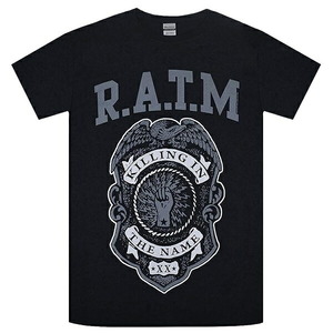 RAGE AGAINST THE MACHINE レイジアゲインストザマシーン Grey Police Badge Tシャツ Mサイズ オフィシャル