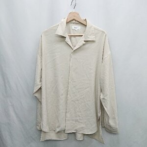 ◇ ⊂ BEAMS ビームス 長袖 シャツ サイズM ベージュ系 メンズ E