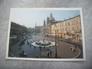 ╋╋(Z1277)╋╋ イタリア ローマ 「ナヴォーナ広場」 現地版ポストカード 1992年 ╋╋╋