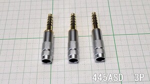 管理番号＝4J090　　自作用4.4mm　5極プラグ　445ASD　 3個セット