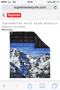 Supreme 17AW The North Face Mountain Nupste Blanket 新品未使用