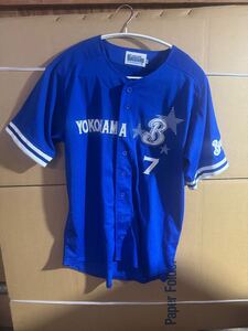 ユニフォーム 横浜ベイスターズ 7番 鈴木尚典 直筆サインDeNA BayStars 外野手 1998年 1024Q 