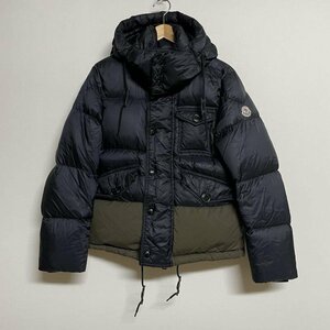 モンクレール MONCLER ツートーン シャモニー フード付き スタンドカラーダウンジャケット 142-091-41324-85 53329 0 紺 / ネイビー