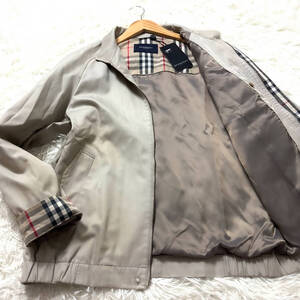 最高級黄金銀釦BURBERRY LONDONミリタリージャケット XL.LL～L 黄金ゴールドキャメルベージュ ノバチェック柄 コート バーバリーロンドン