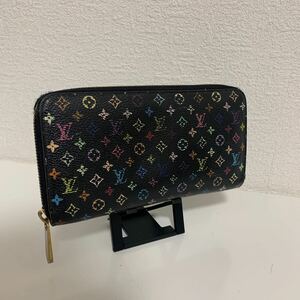 良品　LOUIS VUITTON ルイヴィトン モノグラム マルチカラー ジッピーウォレット ラウンドファスナー 長財布 