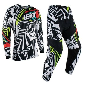 S/30インチ MXウエア 上下セット LEATT 23 3.5 RideKit ゼブラ ジャージ＆パンツ モトクロス 正規輸入品 WESTWOODMX