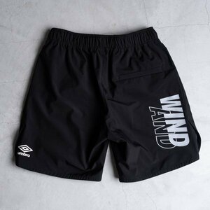 限定　WIND AND SEA × UMBRO Practice Shorts/M/ポリエステル/BLK/WDS-UMB-07　サイズM