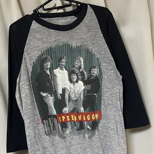 80s USA製 ビンテージ REO SPEEDWAGON Tシャツ REOスピードワゴン ラグランスリーブ 7分袖 ロック バンド ツアー アメリカ製 レア vintage