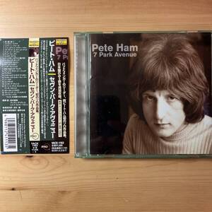 国内盤　CD Pete Ham 7 Park Avenue VACK-1163 帯付き　ボーナストラック