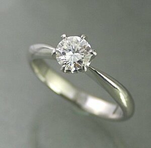 婚約指輪 ダイヤモンド 0.3カラット プラチナ 鑑定書付 0.335ct Eカラー VVS2クラス 3EXカット H&C CGL T0967-GE1 HKER*0.3