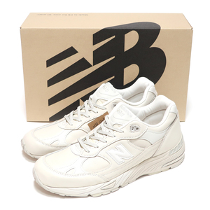 NEW BALANCE M991OW MADE IN ENGLAND US10 28cm OFF WHITE LEATHER ( ニューバランス M991 オフホワイト オールレザー UK製 )