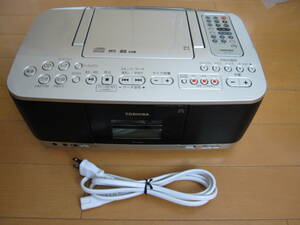 動作品 東芝 TOSHIBA カセット ラジオ CD SD USB TY-CDX9 リモコン 多機能 CDのみ不調 訳あり