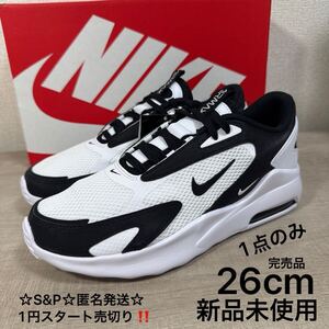 1円スタート売切り 新品未使用 26cm 完売品 NIKE AIR MAX BOLT エアマックス ボルト スニーカー パンダ ホワイト ブラック