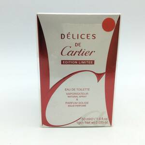 S172♪【未開封】Cartier カルティエ 香水 50mL DELICES de Cartier デリス ドゥ カルティエ オードトワレ 現状品 ♪