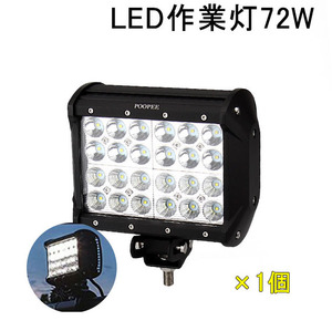 作業灯　超輝 LED ワークライト 72W 投光器 サーチライト 12V-24V