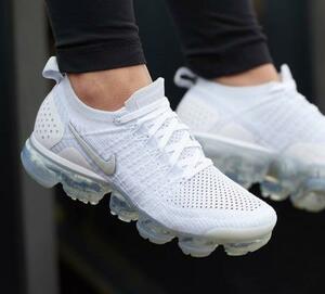 ★人気 格安 NIKE AIR VAPORMAX FLYKNIT 2 ホワイト ヴァストグレー 27.5 ナイキ ヴェイパーマックス ブランド ストリート スニーカー