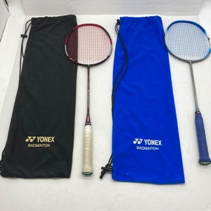 04wy3612 ▲【バドミントンラケット】2点セット / YONEX ヨネックス / Ti ZERO チタンメッシュ / ナノスピード 120 中古品