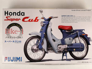 フジミ模型 1/12 バイクシリーズ No.1 ホンダ スーパーカブ C100(1958年) プラモデル Bike-1 当時物