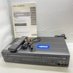 送料無料g33436 DX BROADTEC DXアンテナ DXR170V 地上デジタルチューナー内蔵 ビデオ一体型 DVDレコーダー VHS FUNAI 船井電機 取扱説明書