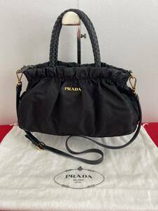 PRADA プラダ ナイロン 2WAYトートバッグ 黒 ブラック 