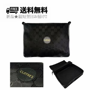 K398-L.. GUCCI グッチ ケース トラベル 旅行 衣装 マルチ 小物入れ スーツケース イタリア製 674803UKDLN1000 新品 ★ ブラック