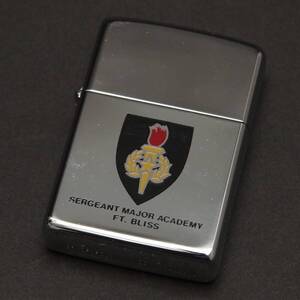 未使用　ZIPPO　SERGEANT MAJOR ACADEMY FT. BLISS アメリカ陸軍軍曹専門学校　肩章　1993年製