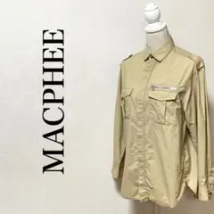 ✨日本製✨MACPHEE 長袖シャツ　フラップポケット　トゥモローランド