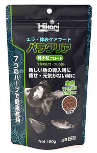 キョーリン パラクリア 特小粒フロート 180g エラ・体表ケア用配合飼料 金魚 幼鯉 グラミー