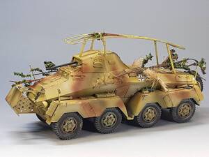 1/35 工作完成品　ドイツ8輪重装甲偵察車　Sdkfz232