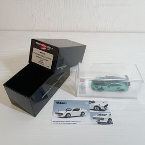 み414【60】1円～ メイクアップ アイドロン 1/43 ミニカー ポルシェ911 (991.2) GT3 RS Weissach package 2018 ミントグリーン