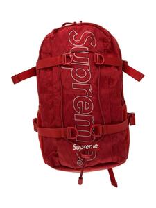 Supreme◆リュック/18AW/BACKPACK/ホツレ有/ジップ一部色剥げ有/ナイロン/RED