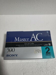 ソニー SONY 昭和当時物 レトロテープ ベータテープ L-500 MAC SONY Master AC ベータマックス ビデオカセット 2巻セット Bata 日本製