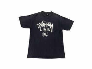 00s STUSSY livin Tシャツ 黒タグ OLD ブラック ストゥーシー ビンテージ