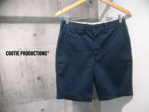 COOTIE PRODUCTIONS クーティー プロダクションズ ワーク ショートパンツ メンズ S ショーツ ハーフパンツ 紺 ネイビー 日本製