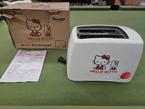 ★売切り★HELLO KITTY 自動トースター SLS-SK5A(W)KT ハローキティ キティちゃん サンリオ 三洋 取説・箱付き 中古 No.U3