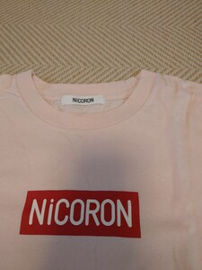 NicoronTシャツ ピンク　ニコロン　ボックスロゴ　L〜XL　使用感少