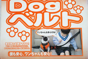 愛犬用 シートベルト Dogベルト 中型犬用 Mサイズ 散歩用ストラップ付　[VK368]