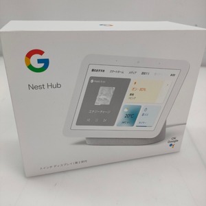 05w06914★1円~【小型家電】グーグル Google Nest Hub 第2世代 スマートホームディスプレイ チョーク chalk GA01331-JP ジャンク品