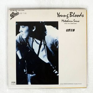 プロモ 佐野元春/YOUNG BLOODS/EPIC 075H231 7 □