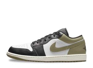 Nike Air Jordan 1 Low "Black/Medium Olive/White" 31cm 553558-092