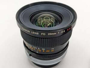 ★光学美品★ Canon キヤノン FD 20mm 1：2.8 S.S.C 単焦点 広角 マニュアルレンズ #1197