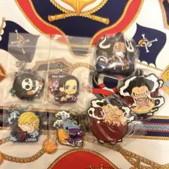 ワンピース ONE PIECE ラバーストラップ サンジ ロビン ルフィ