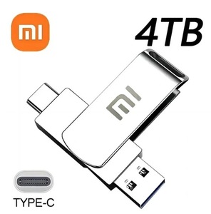 【Xiaomi】TYPE-C USBメモリ 4TB 2in1 超高速3.0 フラッシュメモリ 外付け スマートフォン 車 PC TV