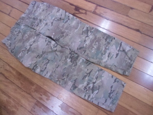 8-F ミリタリー サバゲー コンバット 米軍放出品 迷彩服 作業服 難燃性 防虫 US ARMY マルチカム カーゴパンツ パンツ ズボン L-S W約102㎝